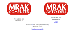 Desktop Screenshot of mrak.si