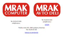 Tablet Screenshot of mrak.si